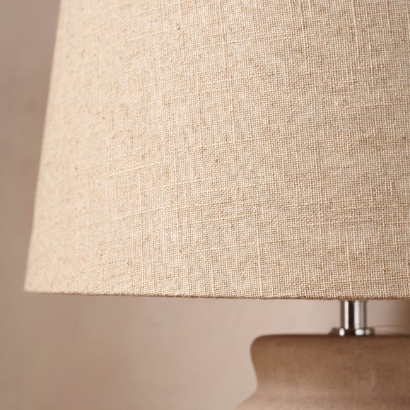 Photo 3 of Pacific Lifestyle Rhone Ombre Sand Textured Tall Ceramic Table Lamp