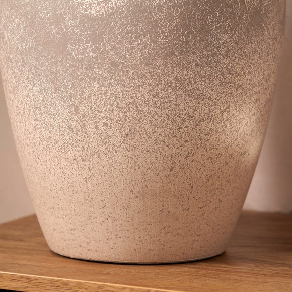 Photo 5 of Pacific Lifestyle Rhone Ombre Sand Textured Tall Ceramic Table Lamp