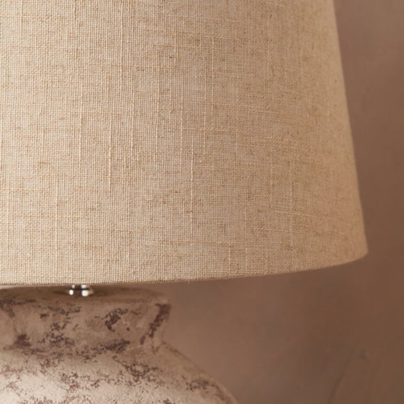 Photo 4 of Pacific Lifestyle Vanda Clay Stone Textured Ceramic Table Lamp