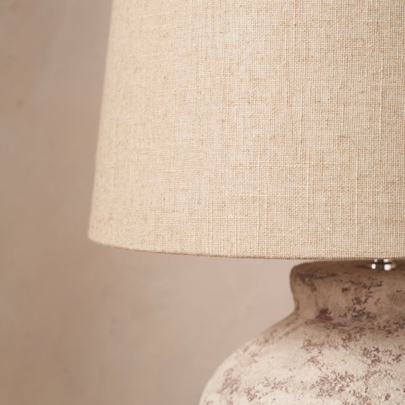 Photo 5 of Pacific Lifestyle Vanda Clay Stone Textured Ceramic Table Lamp