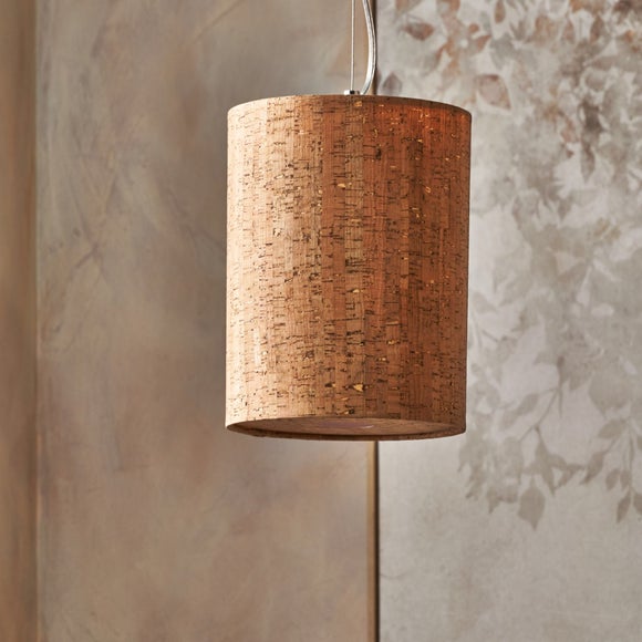 Pacific Lifestyle Valen Cork Tall Pendant Shade with Diffuser
