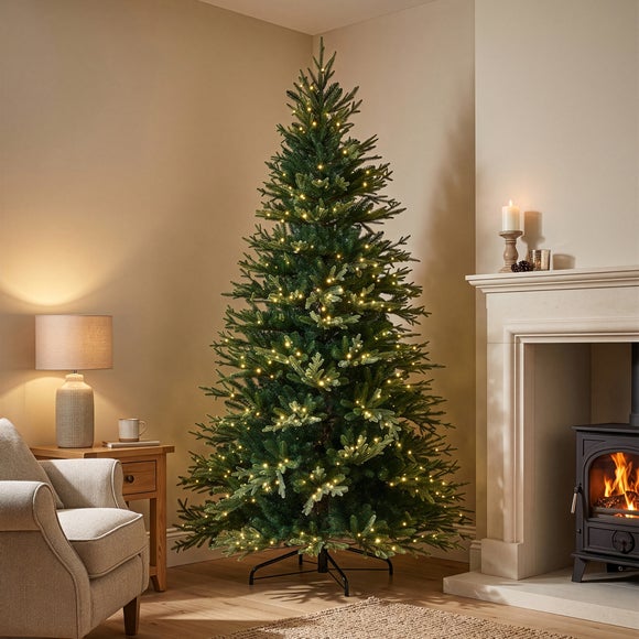 7.5ft Pre-lit Elveden Fir Christmas Tree