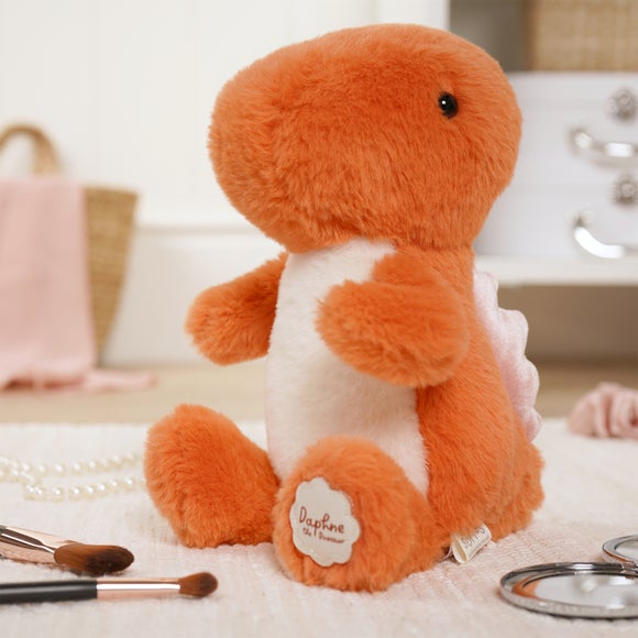 Softies Daphne the Orange Sitting Dinosaur Plush