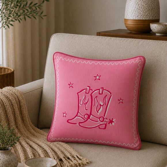Sketchy Boots Square Cushion