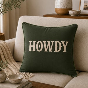 Howdy Square Cushion