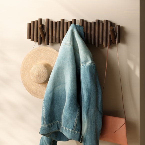 Umbra Picket 8 Hook Wall Mounted Coat Rack