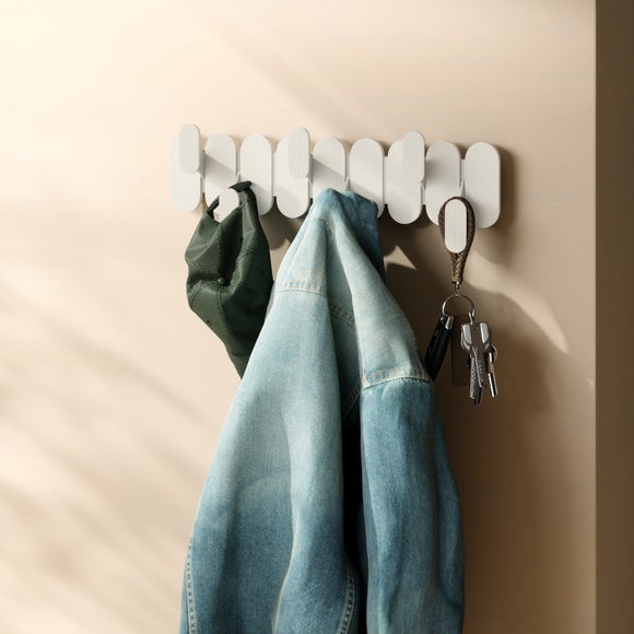 Umbra Tempo 6 Hook Wall Mounted Coat Rack