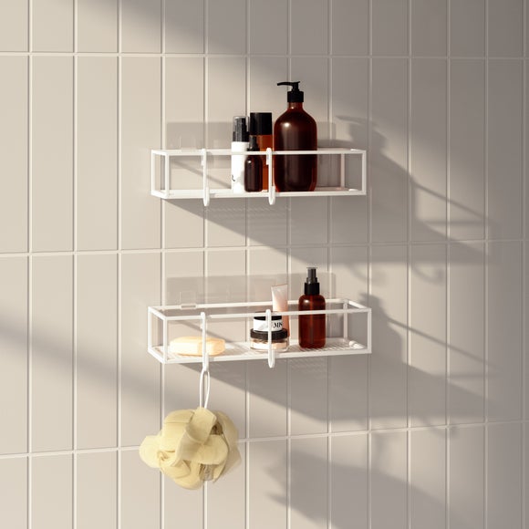 Umbra Cubiko Set of 2 Adhesive Shower Caddies