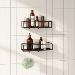 Umbra Cubiko Set Of 2 Adhesive Shower Caddies