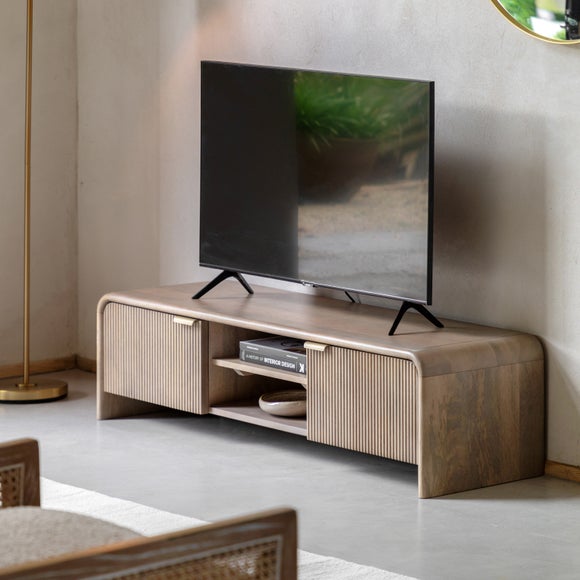 Cedar & Sage Ontario Mango Wood TV Unit for TVs up to 55"