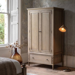 Cedar & Sage Boden 1 Drawer Double Wardrobe