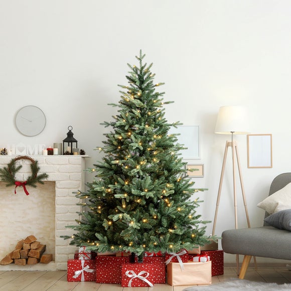 6.5ft Pre-lit Grand Bay Fir Christmas Tree