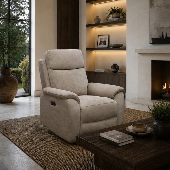 Aspire Kingsmere Chenille Power Recliner Armchair