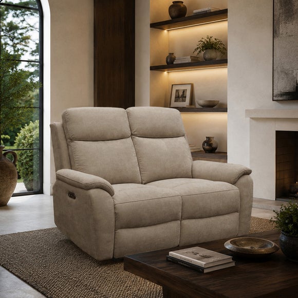 Aspire Kingsmere Chenille Power Recliner 2 Seater Sofa