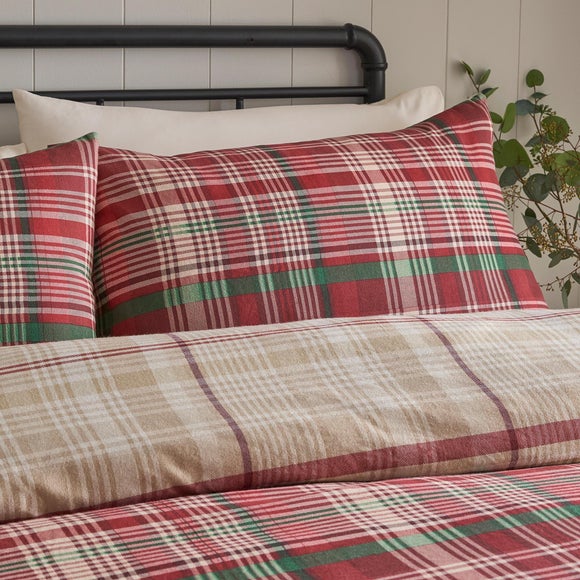 Photo 4 of Dreams & Drapes Bennet Check 100 Cotton Duvet Cover & Pillowcase Set