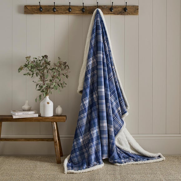Dreams n Drapes Bennet Check Throw Blanket