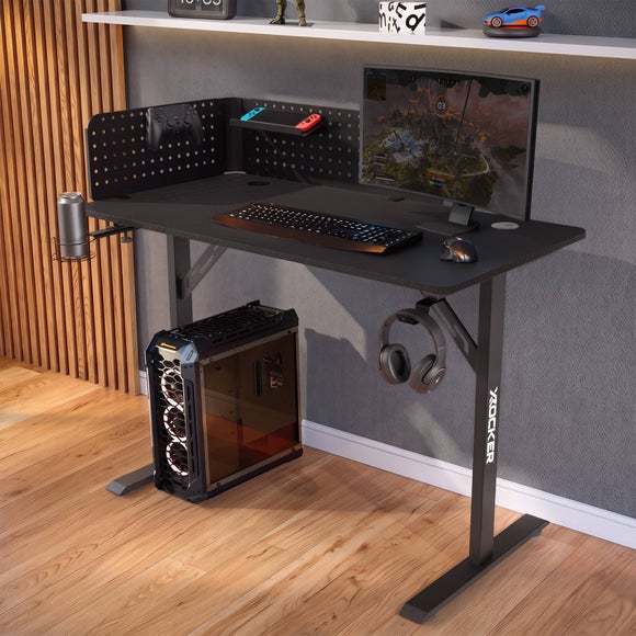 X Rocker Vortex Gaming Desk with Pegboard