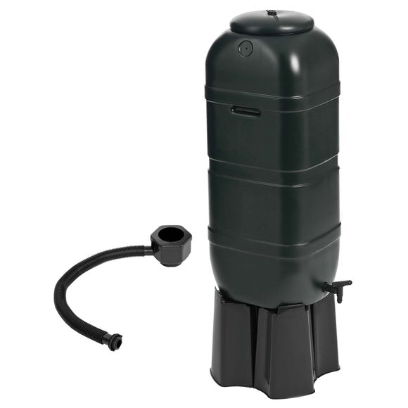 100L Slimline Water Butt & Stand Set