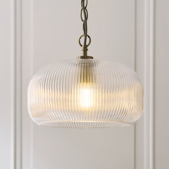 Vogue Everly Ribbed Adjustable Pendant Light