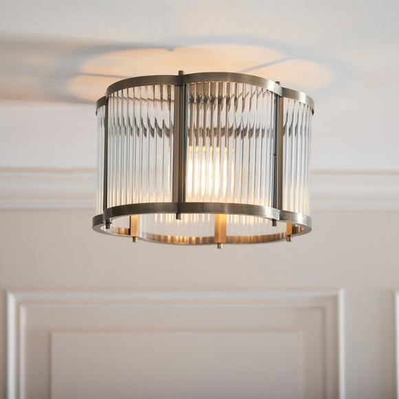 Vogue Hadley Scalloped Flush Ceiling Light