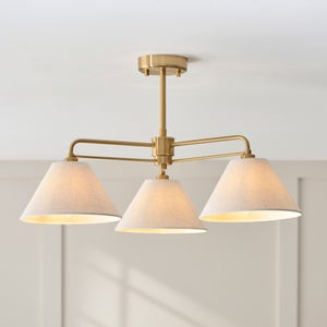 Vogue Bray 3 Light Semi Flush Ceiling Light
