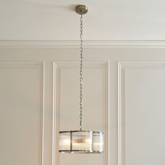 Vogue Hadley Scalloped 3 Light Adjustable Pendant Light