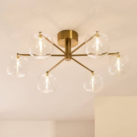 Photo 1 of Vogue Bergen 6 Light Semi Flush Ceiling Light