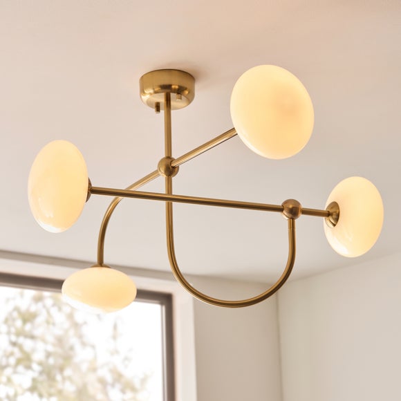 Photo 1 of Vogue Olaro 4 Light Semi Flush Ceiling Light