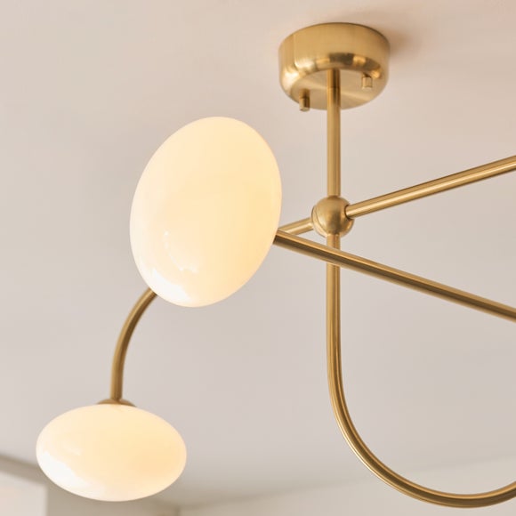 Photo 3 of Vogue Olaro 4 Light Semi Flush Ceiling Light
