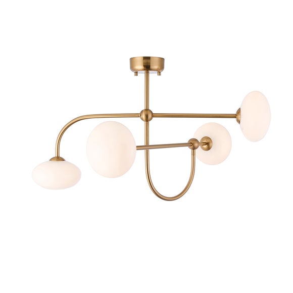 Photo 5 of Vogue Olaro 4 Light Semi Flush Ceiling Light