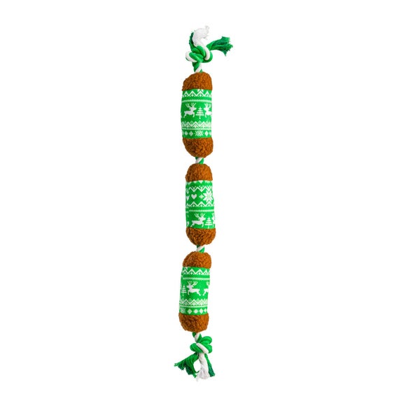 Christmas Sausages Dog Toy