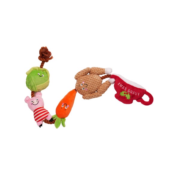 Christmas Dinner Rope Dog Toy