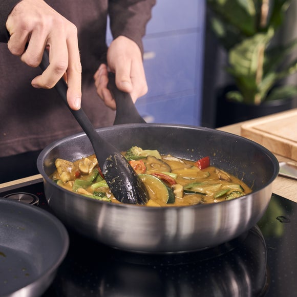Henckels by Zwilling Stream Saute Pan with Glass Lid, 28cm