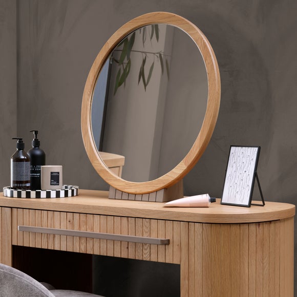 Bentley Designs Vega Knotty Oak Vanity Mirror