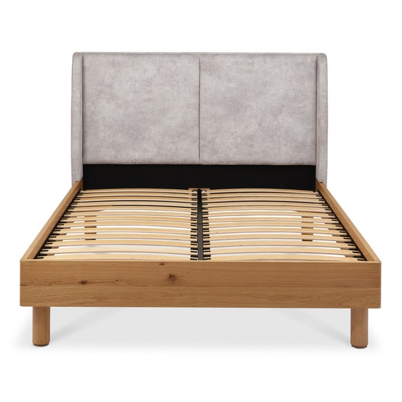 Photo 5 of Bentley Designs Vega Knotty Oak Upholstered Bed Frame