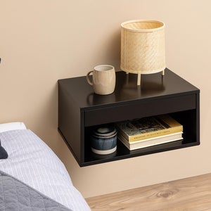Return - Furniture To Go Cholet 1 Drawer Square Wall Mounted Bedside Table
