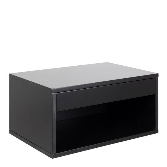 Photo 2 of Return - Furniture To Go Cholet 1 Drawer Square Wall Mounted Bedside Table