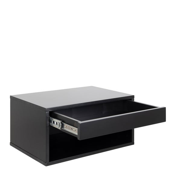 Photo 4 of Return - Furniture To Go Cholet 1 Drawer Square Wall Mounted Bedside Table