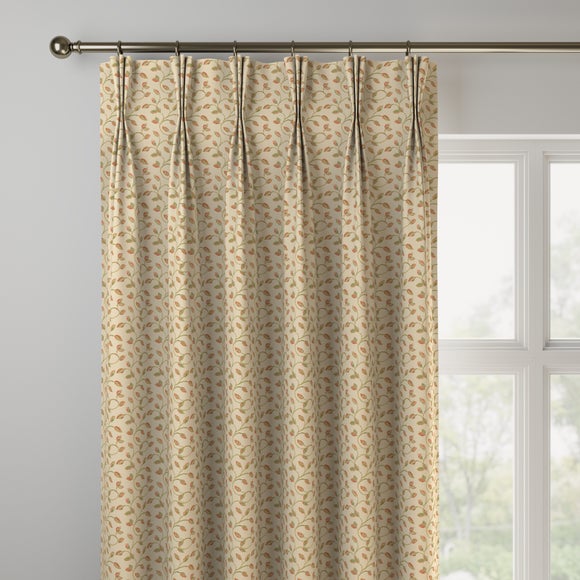 Summer Jacquard Made to Measure Curtains Summer Mini Terracotta