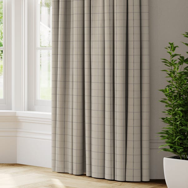 Nicole Check Made to Measure Curtains Nicole Check Grey