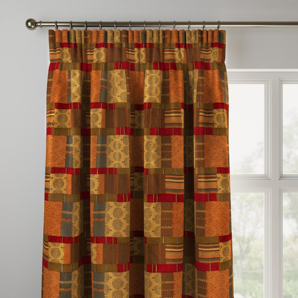 Prague Made to Measure Curtains Prague Terracotta