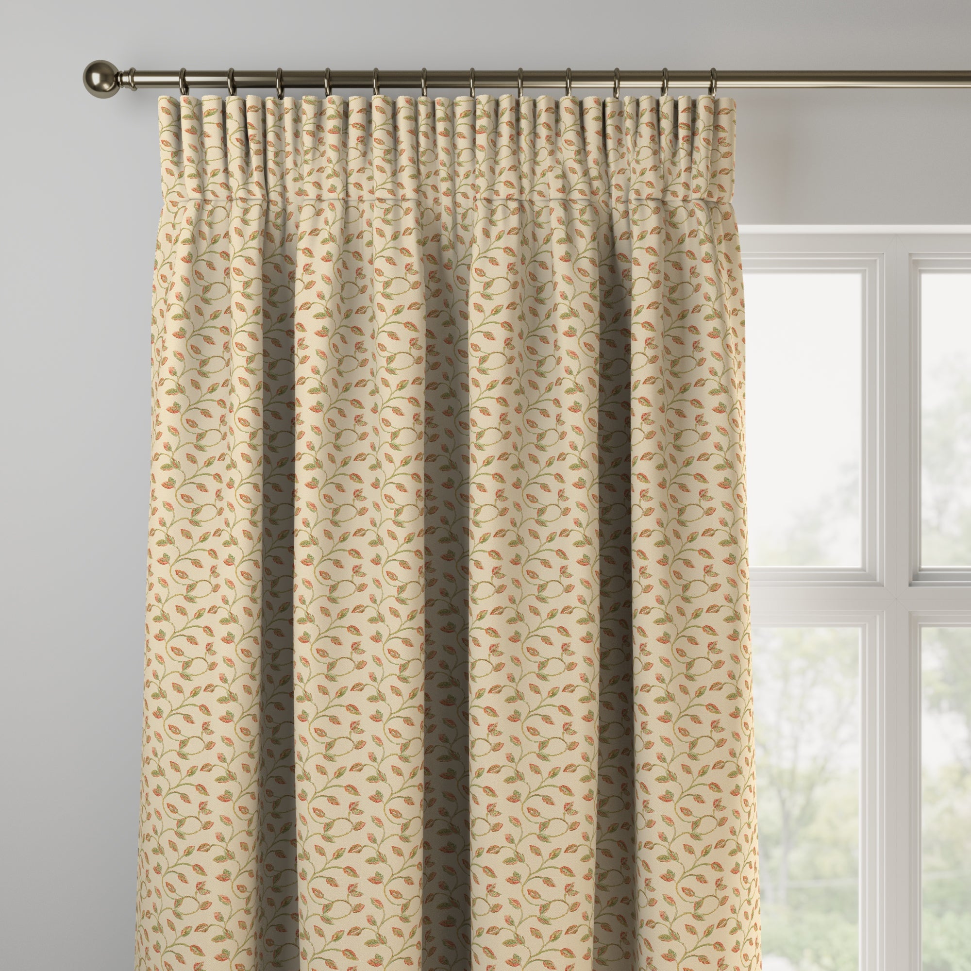 Summer Jacquard Made to Measure Curtains Summer Mini Terracotta