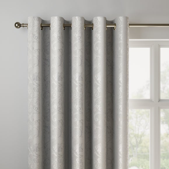 Brocatelle Made to Measure Curtains Brocatelle Grey