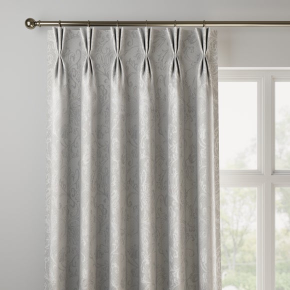 Brocatelle Made to Measure Curtains Brocatelle Grey