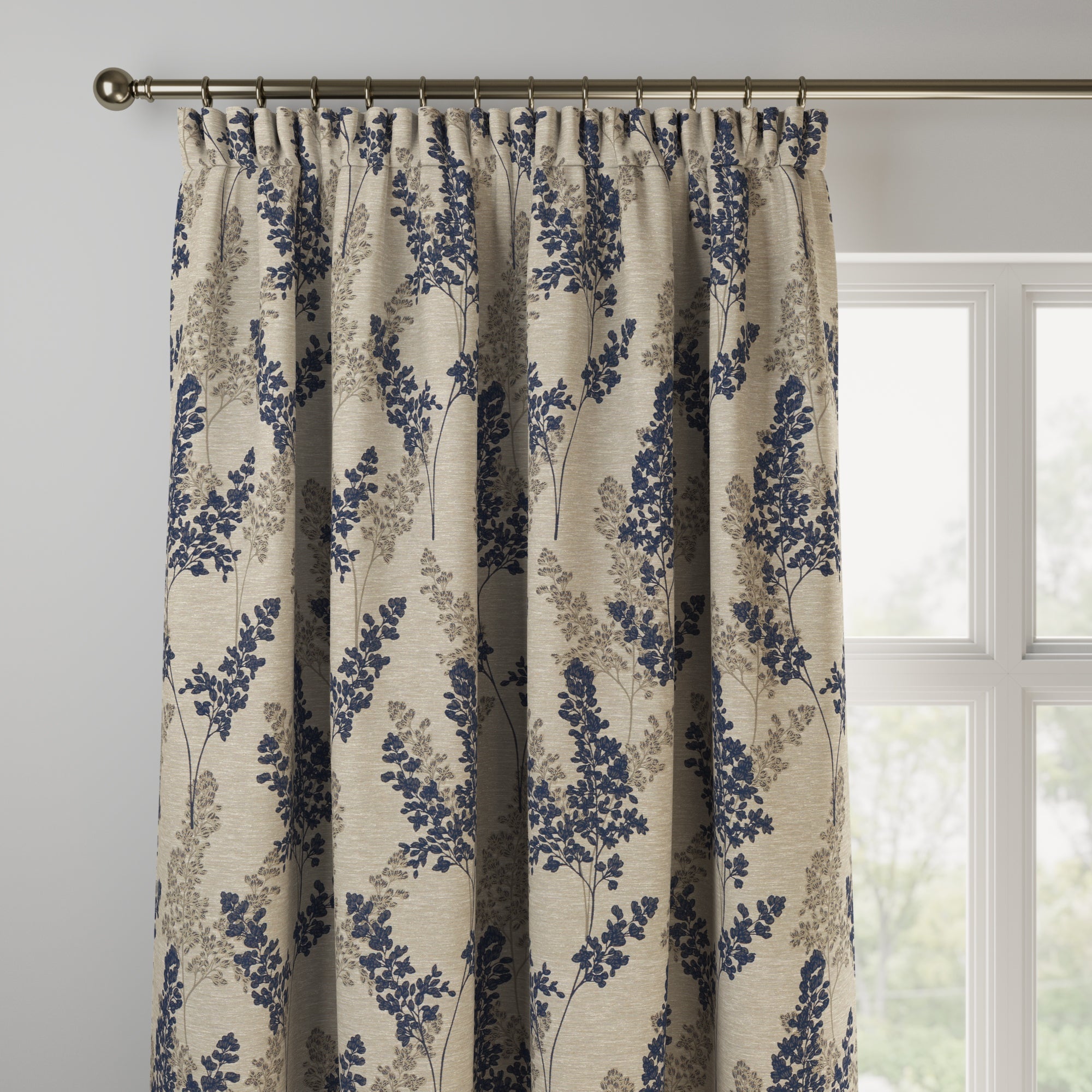 Leah Made to Measure Curtains Leah Navy