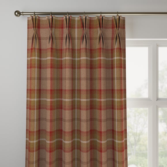 Highland Check Made to Measure Curtains Highland Check Rust
