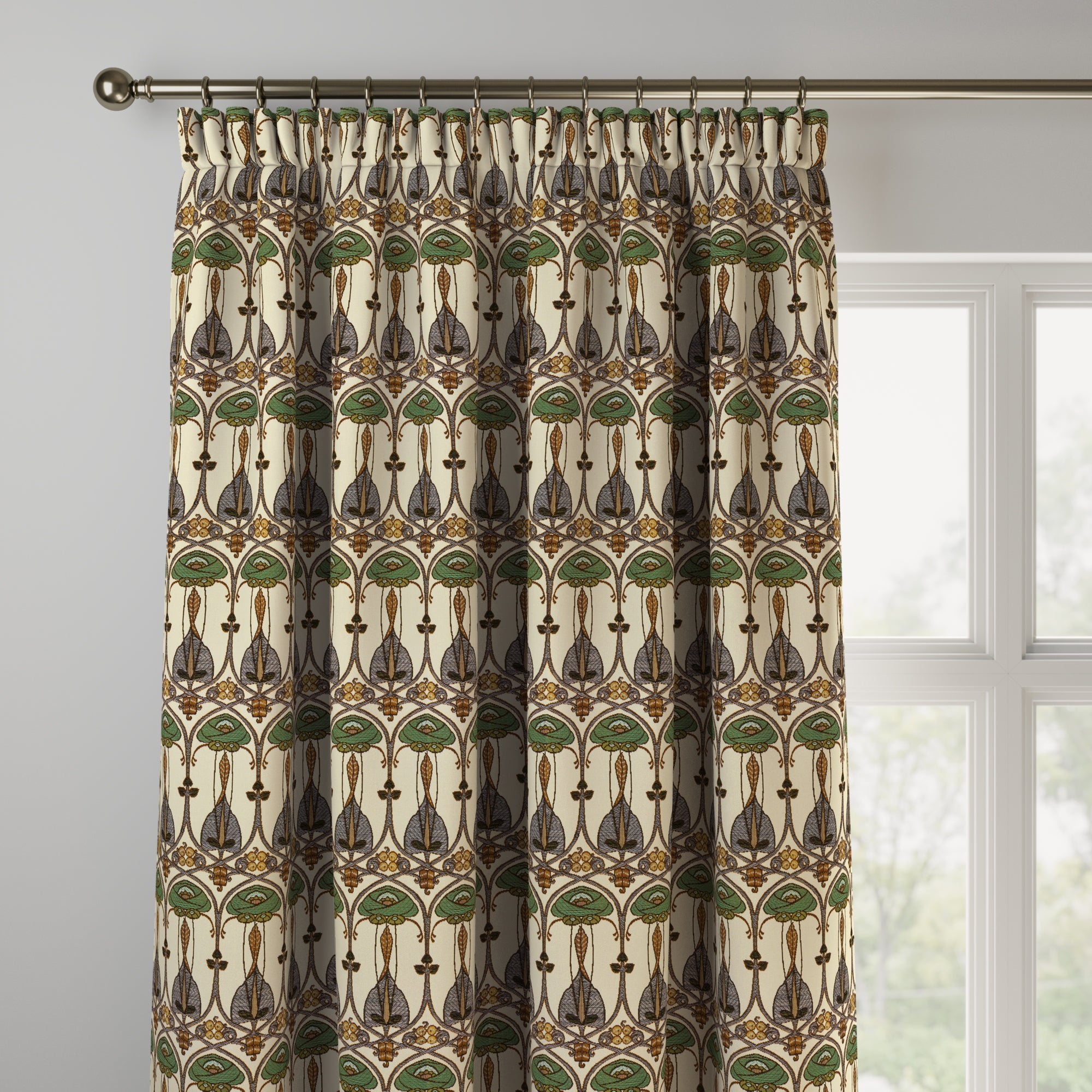 Belle Epoque Made to Measure Curtains Belle Epoque Woven Petrol