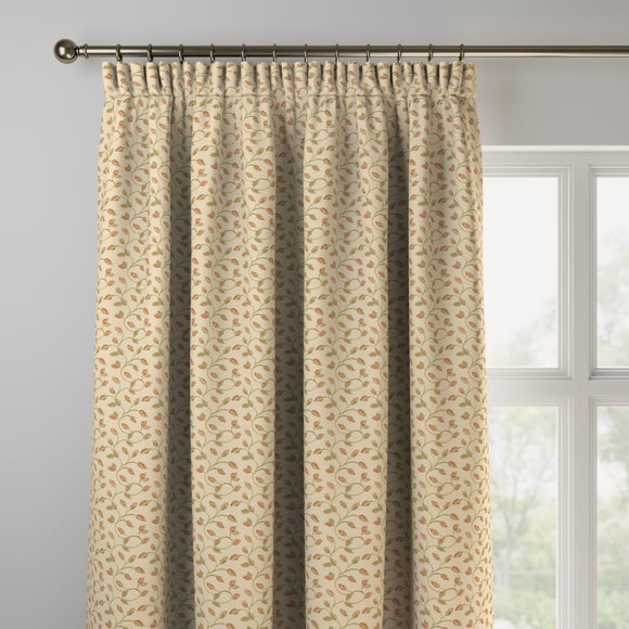 Summer Jacquard Made to Measure Curtains Summer Mini Terracotta