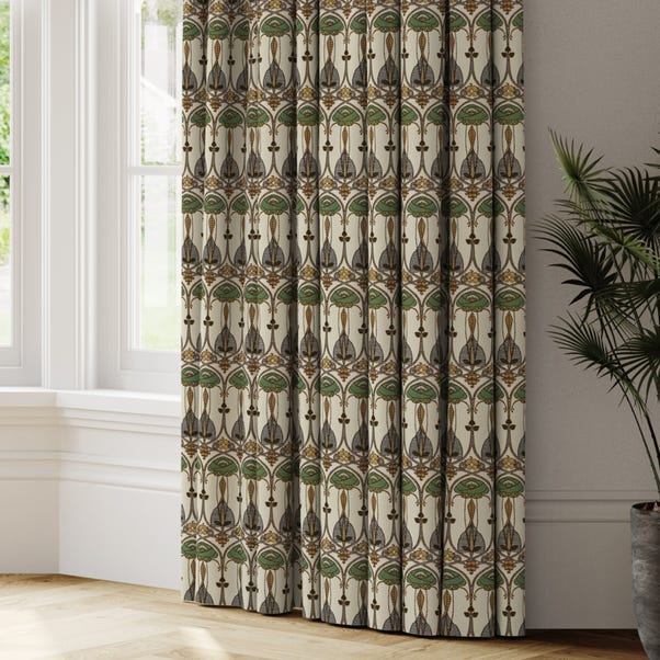 Belle Epoque Made to Measure Curtains Belle Epoque Woven Petrol