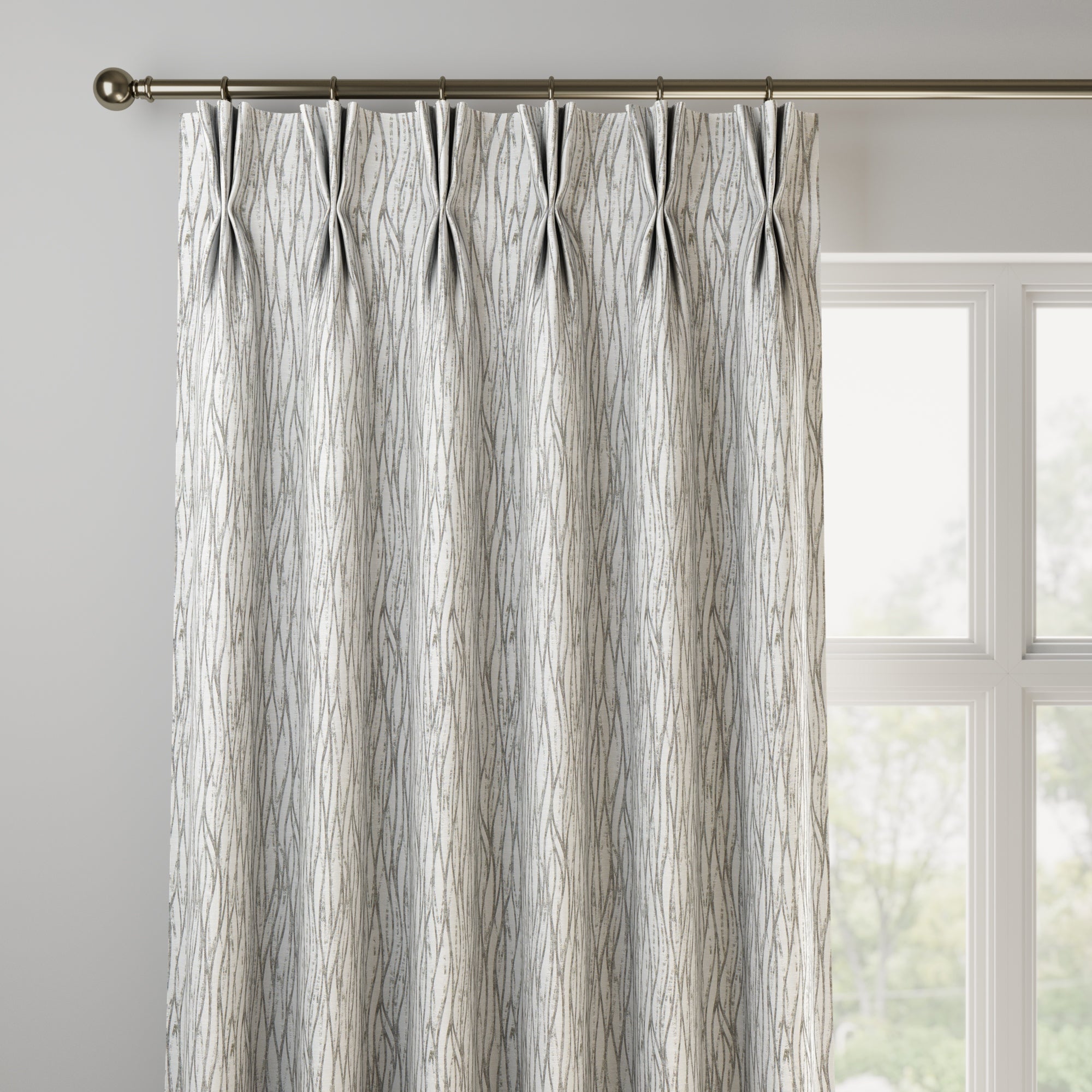 Linear Made to Measure Curtains Linear Silver